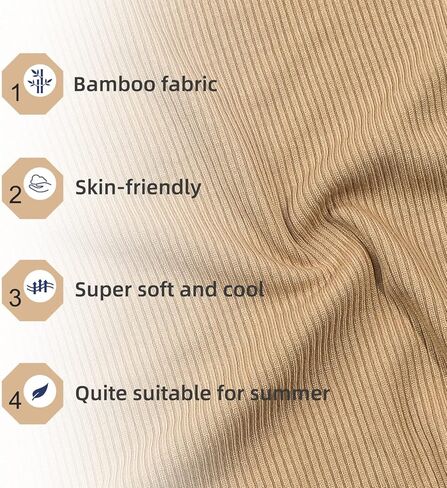 TWINOR Bamboo Ribbed Baby Summer Outfits Toddler Boy Girl T-shirt Shorts 2pcs Clothes Set in Kuwait