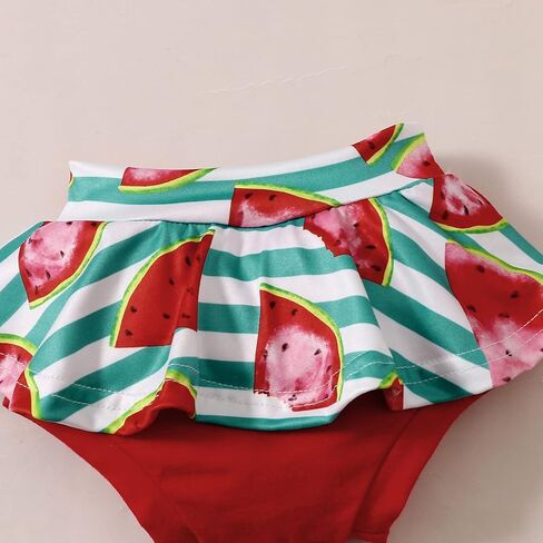 Haokaini الوليد الرضع طفل الفتيات ملابس الصيف قصيرة الأكمام رومبير الفاكهة طويلة متوهج السراويل البطيخ الليمون الملابس مجموعة in Kuwait