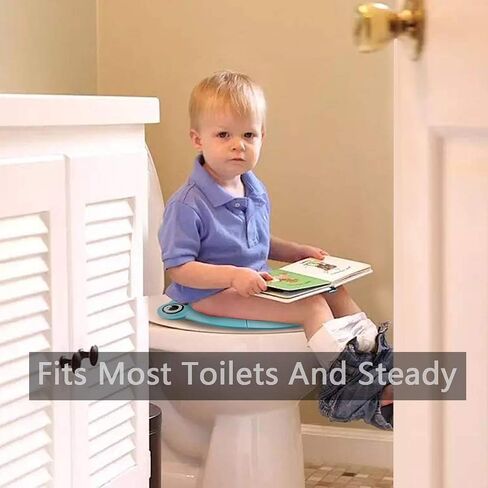 Safcare Folding Large Non-Slip Potty Training Seat for Boys and Girls, Travel Portable Reusable Toddlers Toilet Seat Covers Liners Fits Round & Oval Toilets with Carry Bag in Saudi Arabia