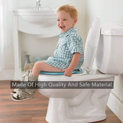 Safcare Folding Large Non-Slip Potty Training Seat for Boys and Girls, Travel Portable Reusable Toddlers Toilet Seat Covers Liners Fits Round & Oval Toilets with Carry Bag in Saudi Arabia