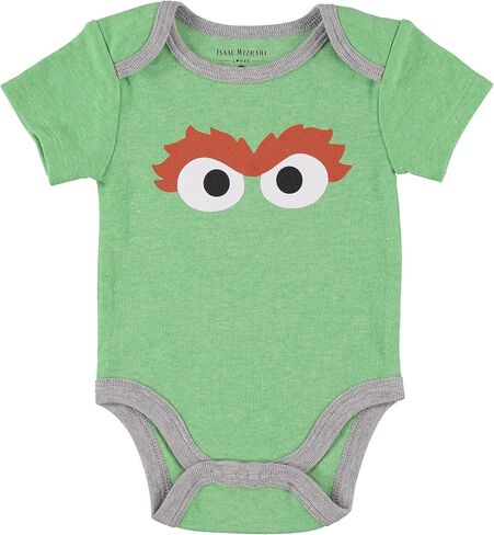 Happy Threads baby-boys Sesame Street Baby Boys' Elmo Cookie Monster Bodysuit Multi Pack Gift Set in Kuwait