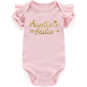 ملابس Acwssit Aunt Cool Than Dad Baby Boy ملابس للجنسين مضحكة للأطفال والبنات من عمر 0 ​​إلى 3 أشهر