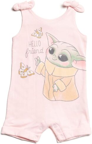 STAR WARS The Child Baby Girls Snap Romper and Headband Newborn to Toddler in Kuwait