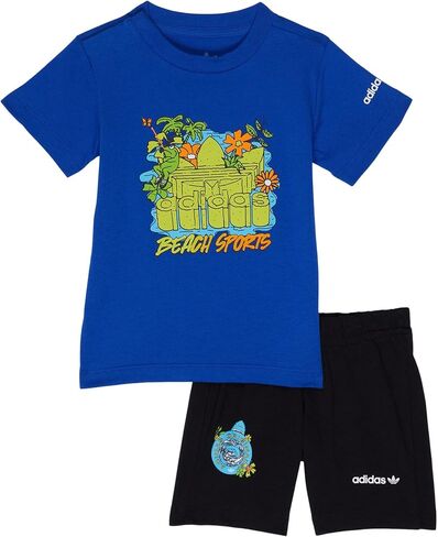 adidas Originals baby-boys Graphic Shorts Tee Set in Saudi Arabia
