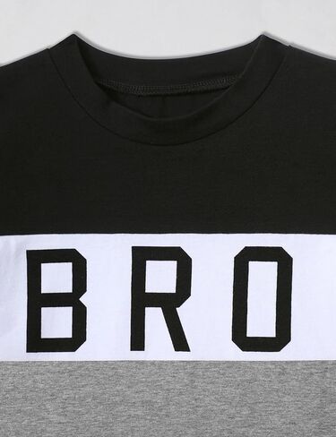 ملابس Ribabz للأطفال الصغار، ملابس للأولاد، تي شيرت صيفي بأكمام قصيرة مطبوع عليه حروف + سروال قصير مكون من قطعتين in Kuwait