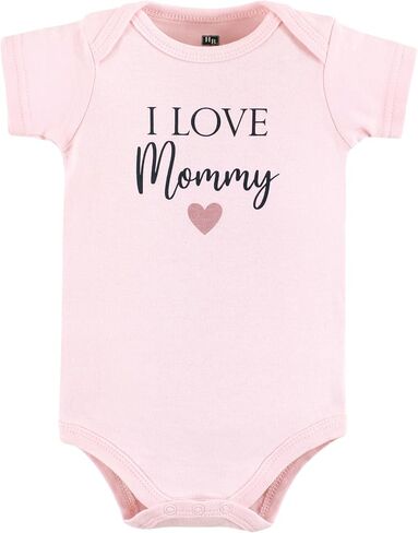ملابس داخلية قطنية للأطفال من الجنسين من Hudson Baby، Girl Mommy Pink Navy، 0-3 أشهر in Saudi Arabia