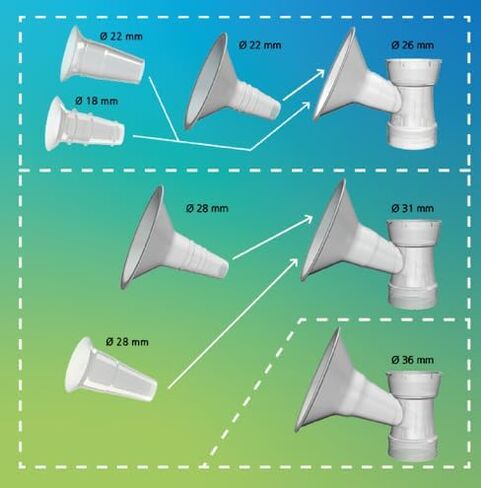 Ardo Breast Shell/Flange Inserts 26mm (Set of 2) for Breastfeeding. Breast Shields for Extra Comfort While Pumping & Expressing Milk. BPA Free Breast Pump Flanges for Use with Ardo Breast Pumps. in Kuwait