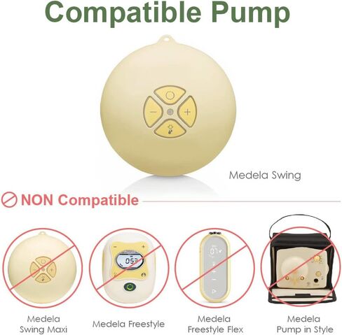 Swing Tubing and Breast Pump Kit Compatible with Medela Swing Breastpump. Inc. 1 Medium Breastshield (Comparable to Medela Personalfit 24mm), 1 Valve, 1 Membrane, and 1 Replacement Tubing in Saudi Arabia