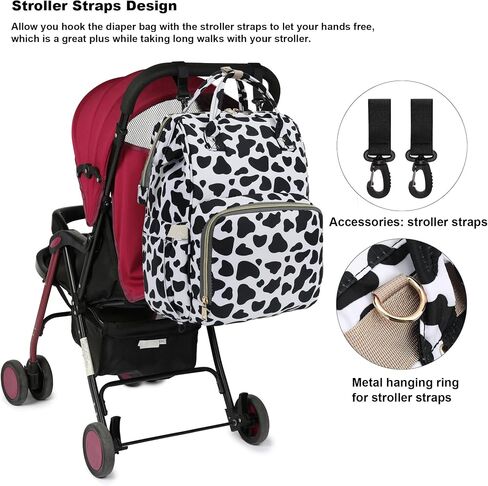 Cactus Diaper Bag Backpack for Baby Boys Girls, Waterproof Large Nappy Bags for Mom & Dad in Kuwait
