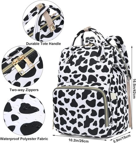 Cactus Diaper Bag Backpack for Baby Boys Girls, Waterproof Large Nappy Bags for Mom & Dad in Kuwait