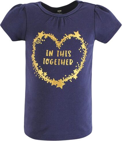 Hudson Baby Unisex Baby Short Sleeve T-Shirts, Be Kind, 4 Toddler in Kuwait