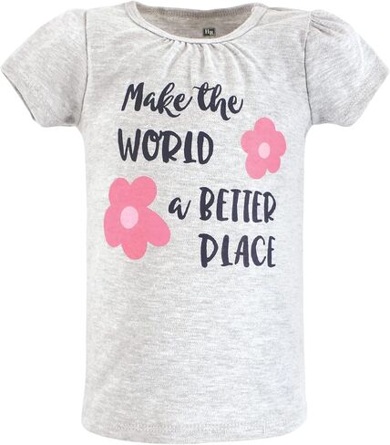 Hudson Baby Unisex Baby Short Sleeve T-Shirts, Be Kind, 4 Toddler in Kuwait