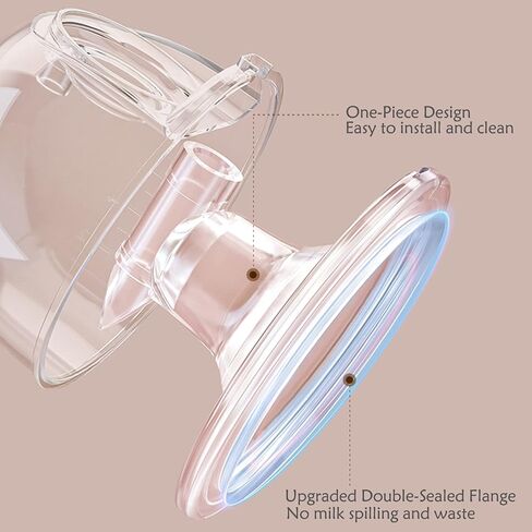 Spare Y-Shape Tubing with Adapters,Wearable Milk Collection Cups Parts Replacement Works with Spectra in Saudi Arabia