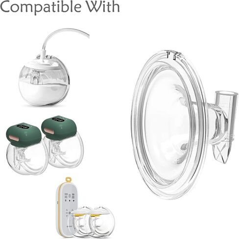 Spare Y-Shape Tubing with Adapters,Wearable Milk Collection Cups Parts Replacement Works with Spectra in Saudi Arabia
