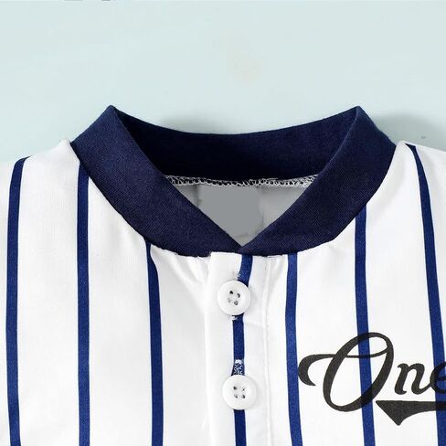 Baby Boy 1st Birthday Outfit - One Year Old Sports Baseball Bodysuit in Saudi Arabia