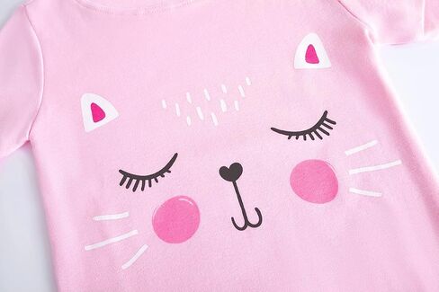 KikizYe Little Big Girls Pajamas Set Short Sleeve PJs 100% Cotton Pyjamas in Kuwait