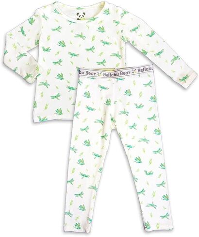 Bellabu Bear Two-Piece Pajama Set for Boys & Girls, Matching Family Pajamas, Rayon from Bamboo in Kuwait