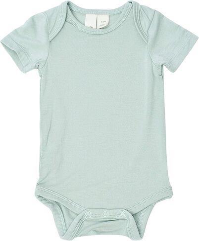 KYTE BABY Short Sleeve Baby Bodysuit, Buttery Soft Rayon Made From Bamboo, Wardrobe Essential For Newborn and Baby in Saudi Arabia