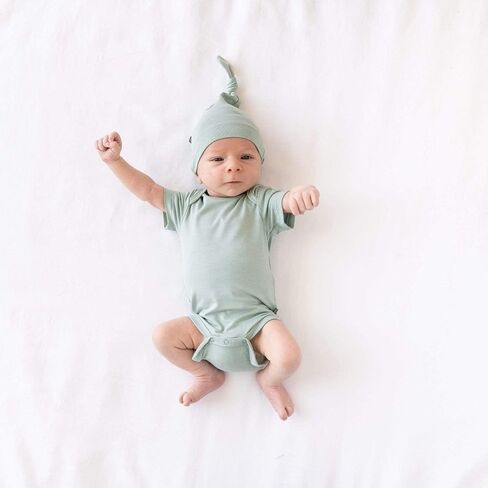 KYTE BABY Short Sleeve Baby Bodysuit, Buttery Soft Rayon Made From Bamboo, Wardrobe Essential For Newborn and Baby in Saudi Arabia