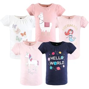 Hudson Baby Unisex Baby Short Sleeve T-Shirts, Magical World, 6-12 Months in Kuwait
