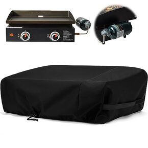 Grill Cover for Blackstone 22 inch 17 inch Griddle with Hood and Stand, Waterproof Griddle Cover Windproof and UV Resistant Outdoor BBQ Grilling Cover (Cover Only)