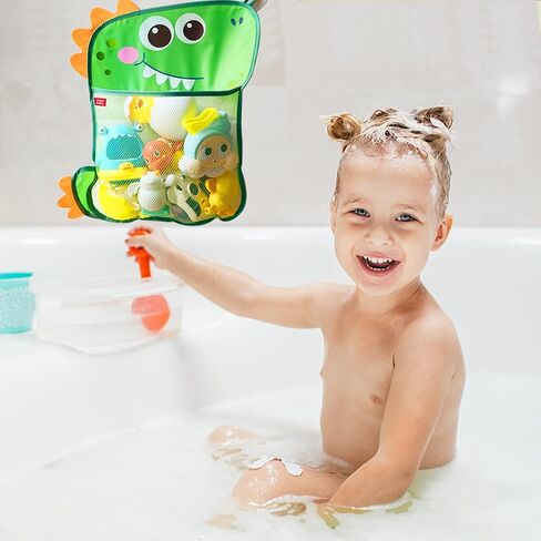 تخزين ألعاب الحمام من LieKmei، منظم ألعاب حمام الأطفال للحوض، حامل ألعاب حمام الأطفال، شبكة ألعاب الديناصورات لألعاب الحوض، حامل ألعاب استحمام الطفل، تخزين ألعاب الحمام للحوض، حقيبة تخزين ألعاب حوض الاستحمام in Kuwait