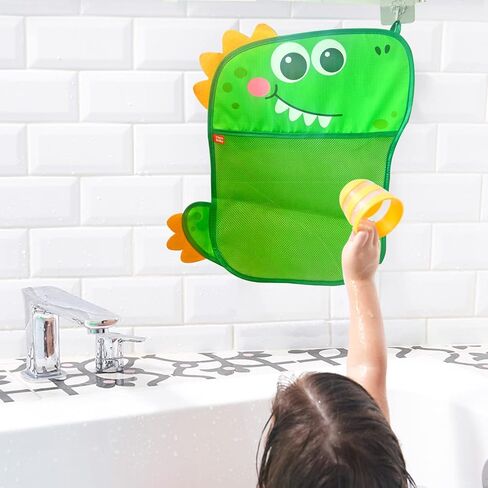 تخزين ألعاب الحمام من LieKmei، منظم ألعاب حمام الأطفال للحوض، حامل ألعاب حمام الأطفال، شبكة ألعاب الديناصورات لألعاب الحوض، حامل ألعاب استحمام الطفل، تخزين ألعاب الحمام للحوض، حقيبة تخزين ألعاب حوض الاستحمام in Kuwait