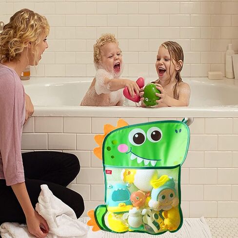تخزين ألعاب الحمام من LieKmei، منظم ألعاب حمام الأطفال للحوض، حامل ألعاب حمام الأطفال، شبكة ألعاب الديناصورات لألعاب الحوض، حامل ألعاب استحمام الطفل، تخزين ألعاب الحمام للحوض، حقيبة تخزين ألعاب حوض الاستحمام in Kuwait