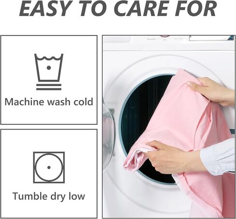 TILLYOU Pink Pleated Crib Bed Skirt for Baby Boys Girls, 100% Natural Soft Dust Ruffle, Standard Nursery Bedding Toddler Bedskirt Solid, 14" Drop in Kuwait