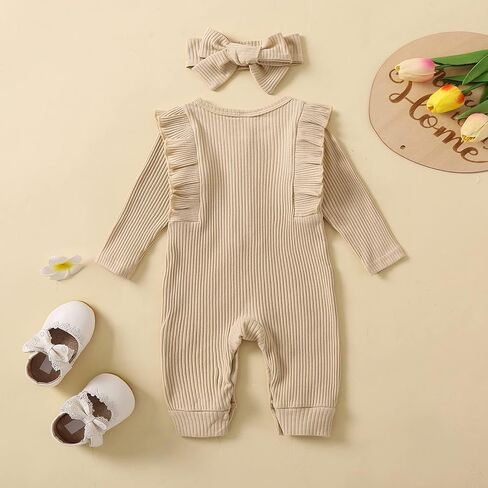 Newborn Infant Baby Girl Romper Bodysuit Girls Stripe Print One Piece Jumpsuit Pants Clothes Outfits in Saudi Arabia