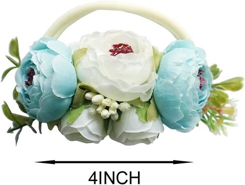 BGFKS Ruffle Sleeve Romper for Baby Girl, Toddler Girls 1st Birthday Bodysuit with Flower Headband. in Saudi Arabia