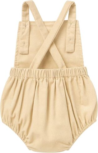 IBTOM CASTLE Baby Girls Boys One Birthday Party Romper Overalls Cake Smash Corduroy Sleeveless Backless Bodysuit Photo Shoot in Saudi Arabia