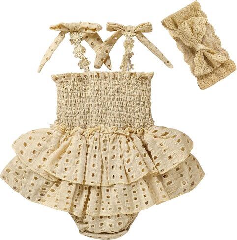 Viworld الوليد طفلة رومبير أكمام الرسن ارتداءها تكدرت بذلة مع عقال الرضع مجموعة ملابس الصيف in Kuwait