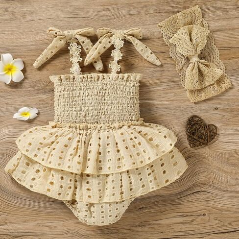 Viworld الوليد طفلة رومبير أكمام الرسن ارتداءها تكدرت بذلة مع عقال الرضع مجموعة ملابس الصيف in Kuwait