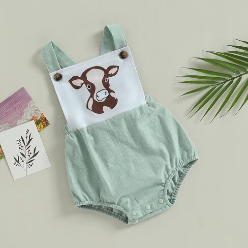 Newborn Baby Summer Romper Unisex Solid Color Button Jumpsuit Sleeveless Backless Overalls Outfits 1Pcs in Saudi Arabia