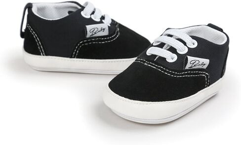 RVROVIC Baby Boys Girls Shoes Canvas Toddler Sneakers Anti-Slip Infant First Walkers 0-18 Months in Saudi Arabia