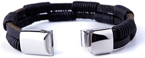 جلد بني داكن حول موضوع الطبيعة سوار له ولها، للجنسين، جلد طبيعي 100%، 8 بوصة، 8 بوصة، جلد، بدون أحجار كريمة, 8 inches, جلد, بدون أحجار كريمة in Kuwait