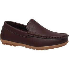 coXist Kids Toddlers Boys Girls Leather Slip On Loafers Moccasin Boat Dress Shoes