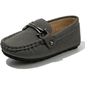 Toddler Boys Girls Leather Loafers,Little Kid Penny Loafer Flats Slip-On Oxford Moccasins Casual Flat School Walking Dress Boat Shoes