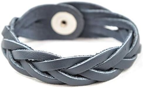 Essential Oil Aromatherapy Diffuser Bracelet, Braided Leather, Unisex (Extra Large, Black) in Saudi Arabia