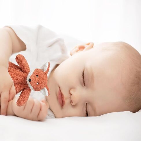 Doindute Baby Orange Fox Soft Stuffed Animal Security Blanket, Plush Fox Character Lovey Blanket, Baby Shower/Nursery Gift, Cuddly Newborn, Infant, Toddler Snuggle Blankie for Boys Girls, 14" in Saudi Arabia