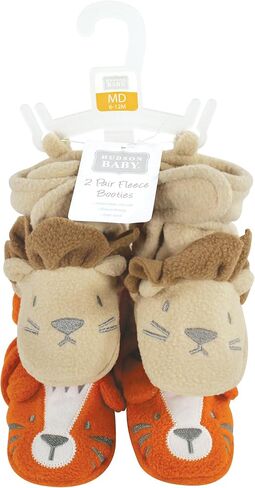 Hudson Baby unisex-baby Cozy Fleece Booties in Saudi Arabia