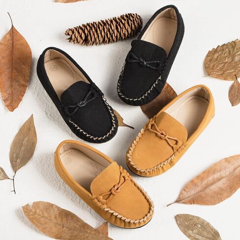 CENCIRILY Toddler Boys Girls Loafers Soft Slip On Little Kid Oxford Dress Flats Casual Boat Shoes School Uniform Moccasin Walking Shoes in Kuwait