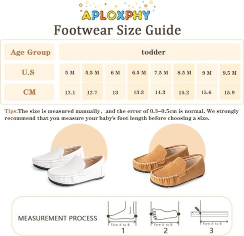 Aploxphy Toddler Boys Girls Loafers Brogue Rubber Sole Slip-On Cozy Oxford Boat Moccasin Wedding Dress Flats Lazy Shoes in Saudi Arabia