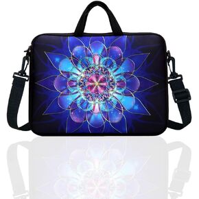 12.5-Inch Laptop Shoulder Bag Sleeve Case With Handle For 11.6" 12" 12.2" 12.5" Netbook/Macbook Air Pro (Blue)