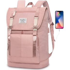 Women Backpack School Bags for Teen Girls,College Student Bookbag for 17 Inch Laptop,Work Backpack Gym Backpack Computer Backpack with USB Charging Port