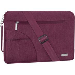 MOSISO Laptop Shoulder Bag Compatible with MacBook Air/Pro,13-13.3 inch Notebook,Compatible with MacBook Pro 14 2023-2021 A2779 M2 A2442 M1, Polyester Briefcase Sleeve with Side Handle, Mint Green