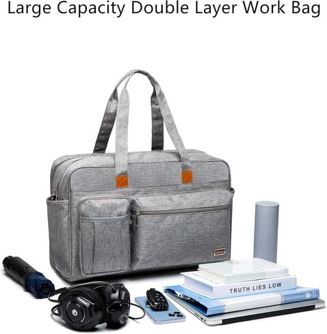 Laptop Tote Bag, Middle Size Computer Messenger Teacher Bag with 15.6'' Padded Laptop Sleeve in Kuwait