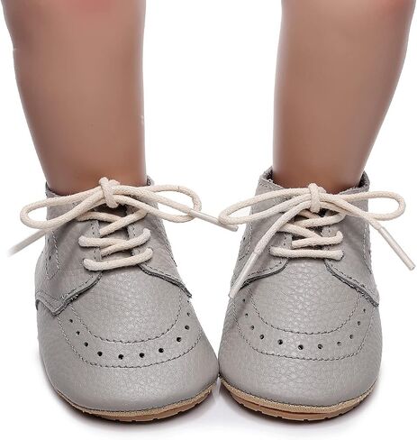 Toddler Baby Boys Girls Classic PU Leather Brogue Oxford Dress Shoes Wedding Loafers Crib Shoes in Saudi Arabia