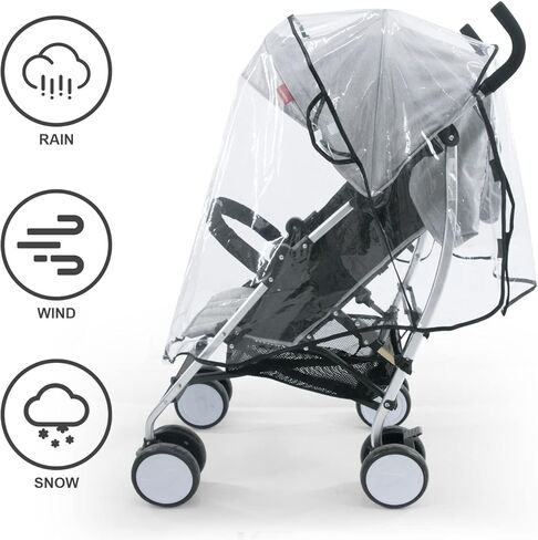 Cynebaby Universal Stroller Rain Cover, Waterproof Windproof Baby Travel Weather Shield for Rain Dust Snow Protection in Kuwait
